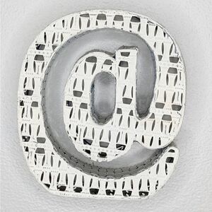 @ White Farmhouse Modern Cottage White Metal Home Decor @ AT symbol
